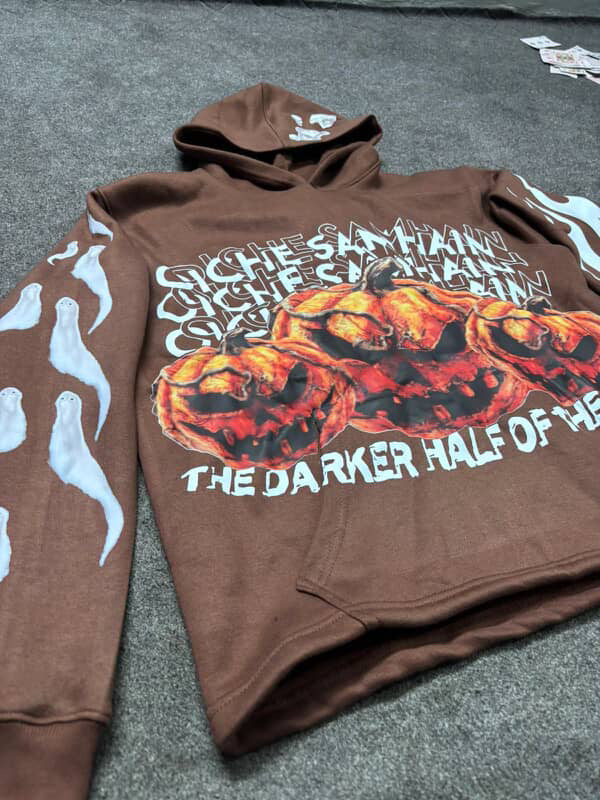 “OICHE SAMHAIN” Brown Hoodie