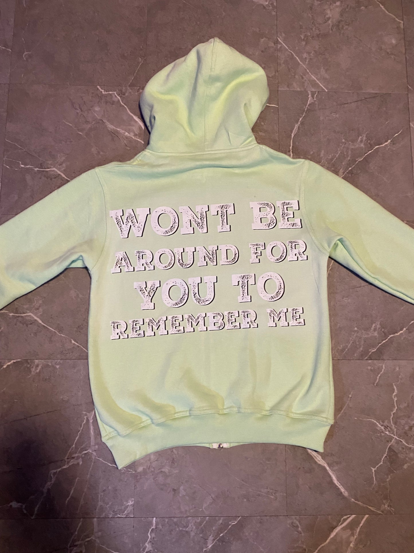 “MINT PASTEL” Zip Fleece Hoodie
