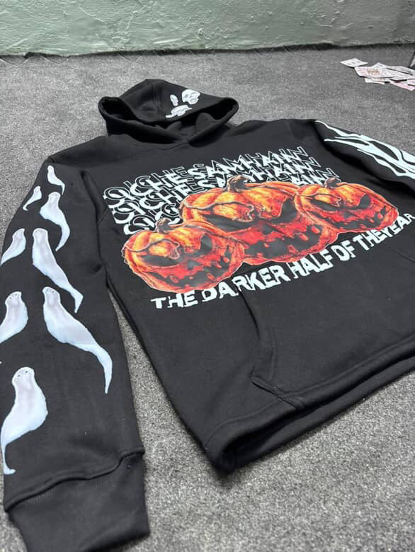 “OICHE SAMHAIN” Black Hoodie