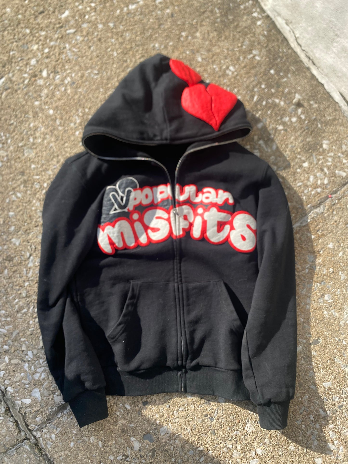 “CANCELED OUT” FULL ZIP-UP HOODIE
