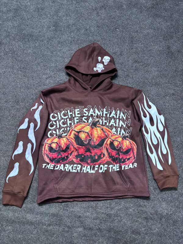 “OICHE SAMHAIN” Brown Hoodie